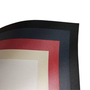 Papel Metálico Mix de Cores 180g - 25 Folhas A4 - 5 Áspen/ 5 Majorca/ 5 Mauí/ 5 Marajó/ 5 Oxford