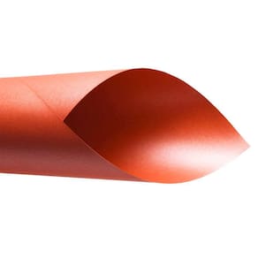 Papel Perolado 180g – Formato A4 Laranja Cenoura - 10 folhas