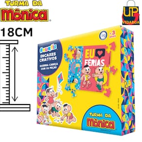 Quebra cabeça Turma da Monica 53 peças