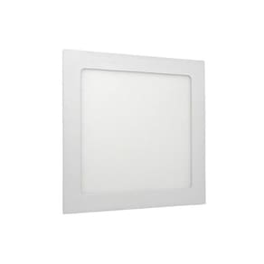 Plafon Painel Led Embutir Quadrado 18w 21X21cm Biv 4000K Luz Neutra Decoração