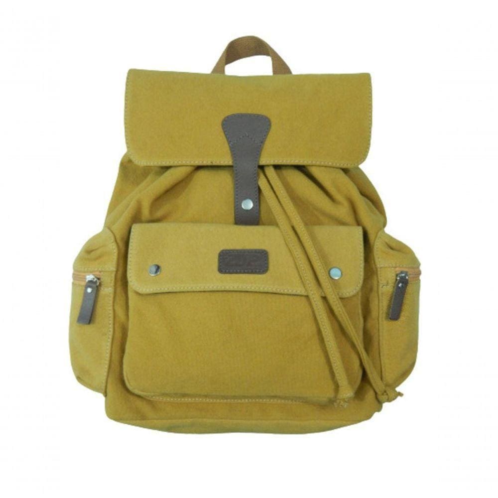 Mochila De Lona Unissex Pan Zup Mostarda