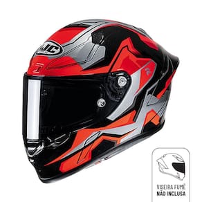 Capacete Hjc Rpha 1 Nomaro Vermelho Preto E Cinza 61 [F016]