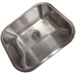 Tanque Lavanderia 30 Litros Aço Inox Lava Roupa Sifao Valvula Esfrega Limpeza Lavabo Casa Area Externa