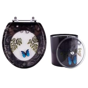 Assento Sanitário Para Louças Smart E Lixeira Decoradas