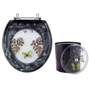 Assento Sanitário Para Louça Stylus E Lixeira Decoradas