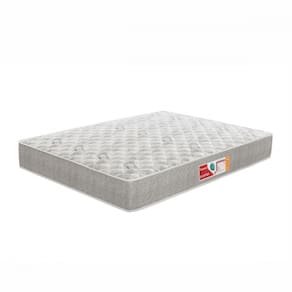 Colchão Viúva Turquesa D33 128x188x14 Cinza E Branco Prorelax Cinza Com Branco