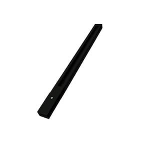 Trilho Eletrificado com Ponteira e Alimentador Simples 1m Preto ABS Decoração