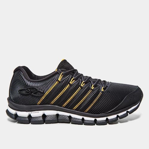 imagem-Tênis Olympikus Dynamic Masculino - Preto e Laranja - 40 - Preto