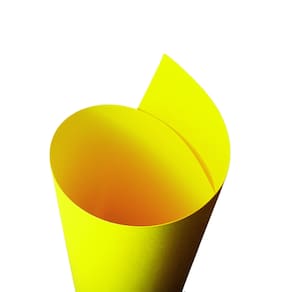 Papel Neon Plus 180g formato A4 Amarelo - 10 folhas