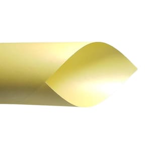 Papel Perolado 180g – Formato A4 Amarelo Claro - 20 folhas
