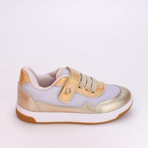Tênis Infantil Casual Kidy Astral Holográfico Dourado