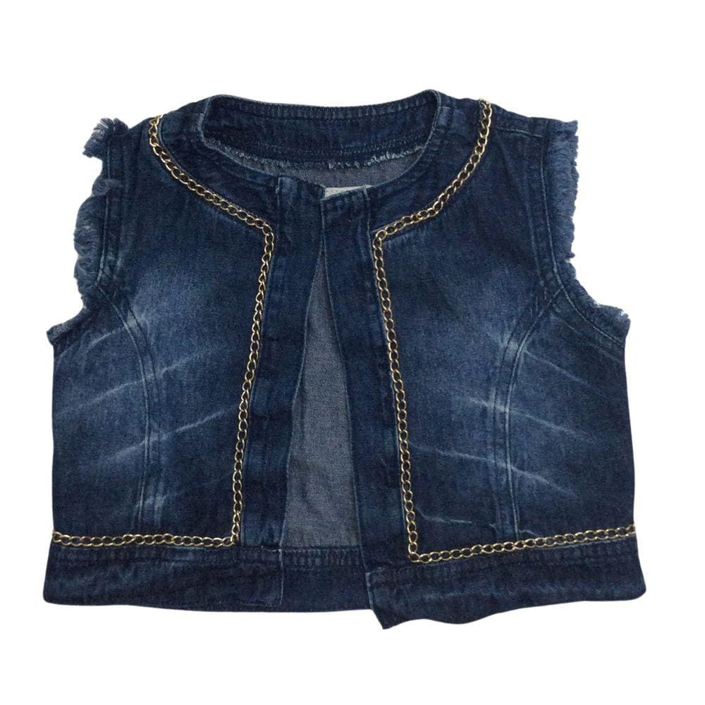 Colete Jeans Fem Zemar