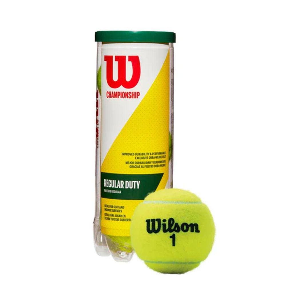 Kit Bola de Tênis Championship com 3Und Profissional Amador Approved ITF Wilson