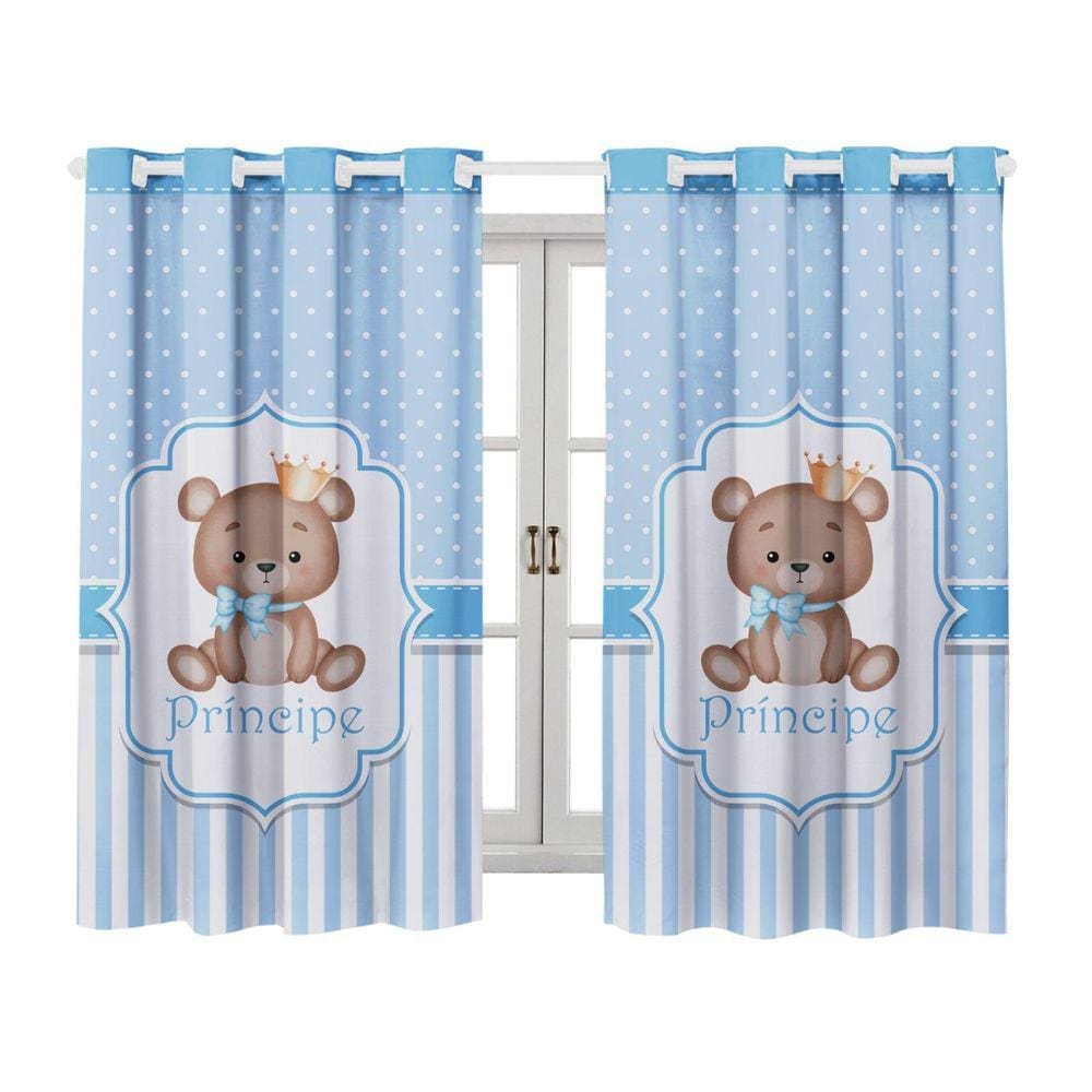 Cortina Infantil 2,00 X 1,50 Estampada Decorativa