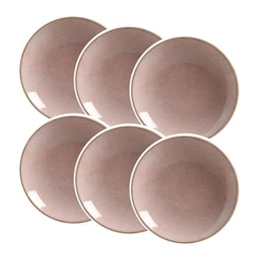 Conjunto de 6 Pratos Fundo em Cerâmica Coup Dominica 25cm - Alleanza