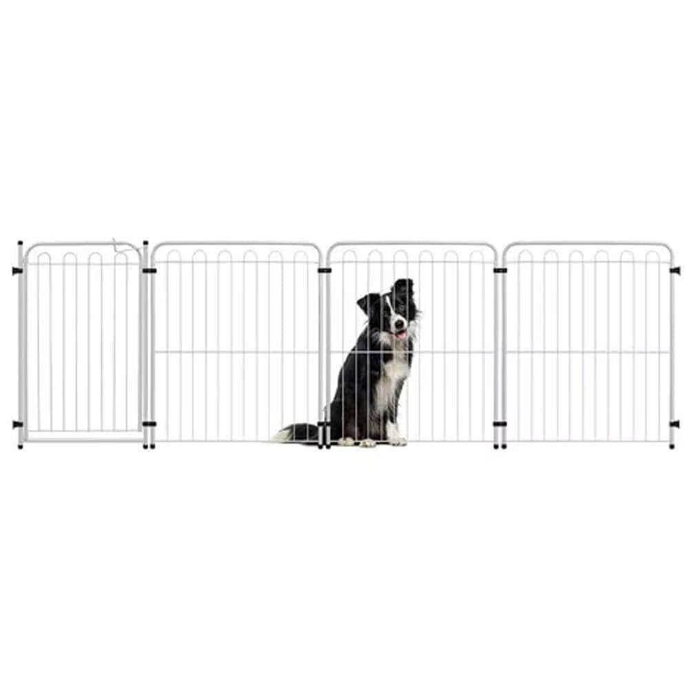 Cercado Cachorro Pet - 3 Módulos + Portão - Branco - 10.983.01 - Petmix
