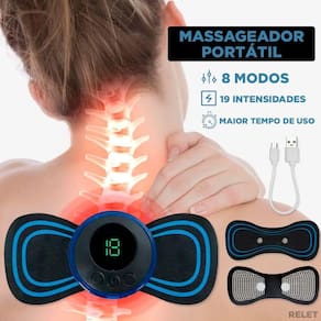 Massageador Estimulador Relaxamento Muscular Alivia Dor