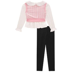 Conjunto Infantil Kukiê Blusa Colete e Legging 71321
