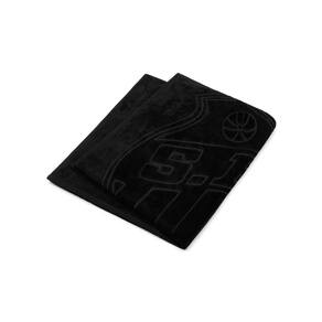 Toalha de Banho Praia e Piscina Escudo Santos Oficial Times Buettner Jacquard Relevo cor Preto