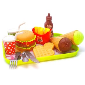 Comida de Brincar Kit de Fast Food e Sobremesa 8813 - Dorémi