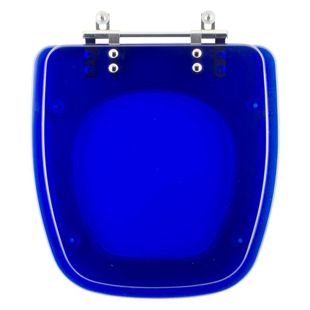 Assento Sanitário Poliester Fit Azul Translucido para vaso Celite