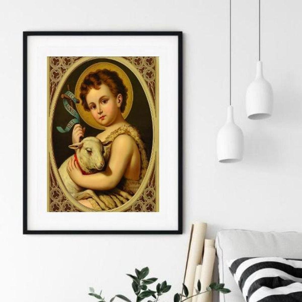 Quadro São João Batista - 60X48Cm