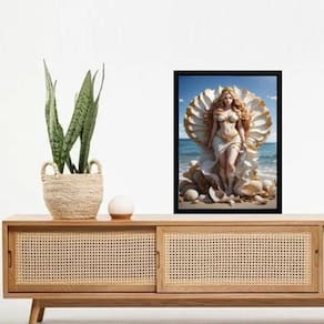 Quadro Decorativo Arquétipo De Afrodite 24X18Cm - Com Vidro