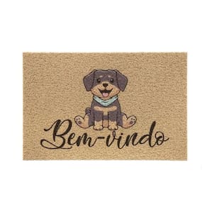 Capacho de Entrada Vinil 40cm x 60cm Dog Cute Kapazi