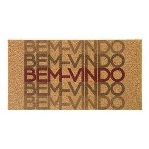 Capacho Para Entrada Vinil 40cm x 75cm Bem vindo Degradê - Kapazi