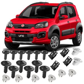 Kit Presilhas Parafusos Buchas Porcas Do Parabarro Dianteiro Uno Way Attractive Drive Economy Evolution Sporting Vivace