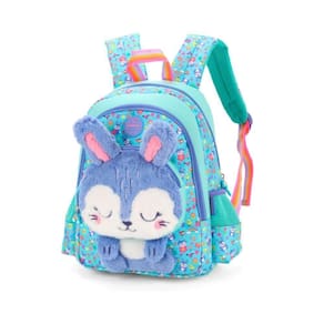 Mochila De Costa Coelhinho C- Orelha 3d Petit Verde - Luxcel