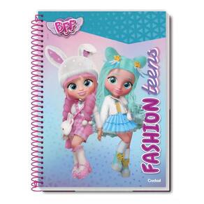 Caderno Espiral 80 Fls 1 Matéria Bff Fashion Teens Credeal