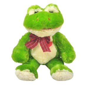 Sapo De Pelúcia Verde 30 Cm Sentado Com Fofinho Gravata