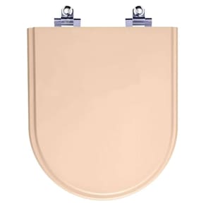 Assento Sanitário Fechamento Lento Carrara Rosa Floral para Vaso Deca