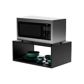 Suporte para Micro-ondas Forno Elétrico Cozinha Preto 60cm