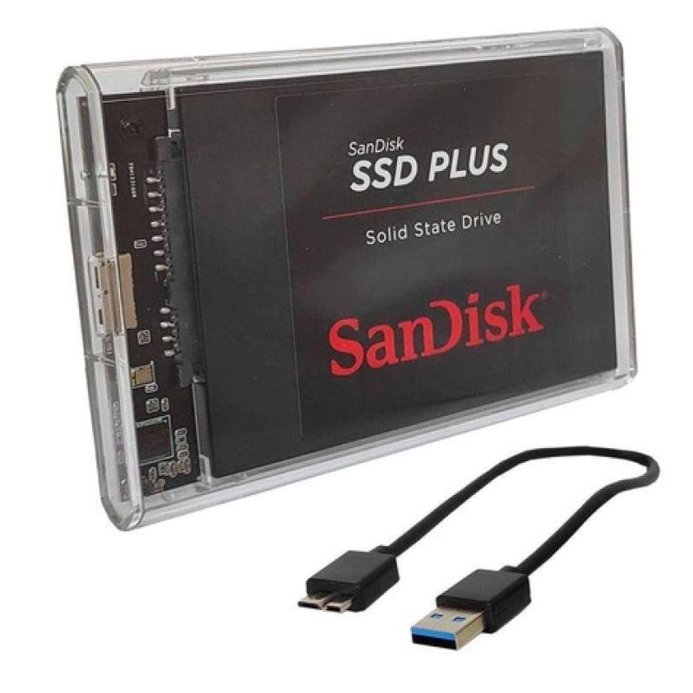 Gaveta Externa Usb 3 0 Hd 2 5 Transparente F3 Cs U3t