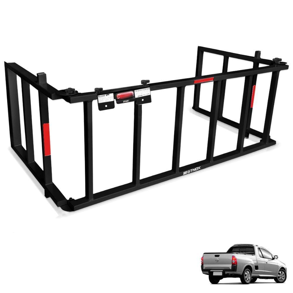 Extensor de Caçamba Montana 2004 a 2010 Rampa Preto Reforçado 350kg Gtnox