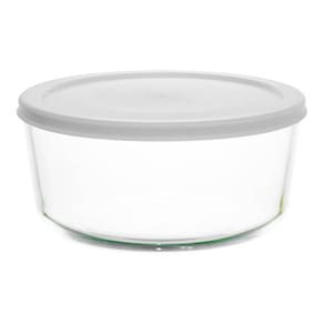Pote Vidro Borossilicato Refratário Tampa Cinza 236Ml