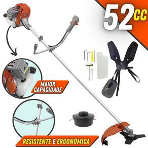 Roçadeira Robusta Á Gasolina Tekna RL520AC-G2 2T 52cc 2HP 13.000RPM Alta Rotação Modelo Completo Com Lâmina de Corte 3 Pontas e Cabeçote Nylon