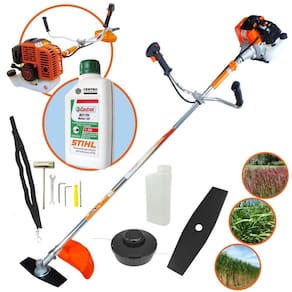 Máquina de Cortar Grama Á Gasolina Costal Vulcan VR430S 43cc 1,7hp Alta Performance Roçadeira Profissional + ÓLEO STIHL 2T