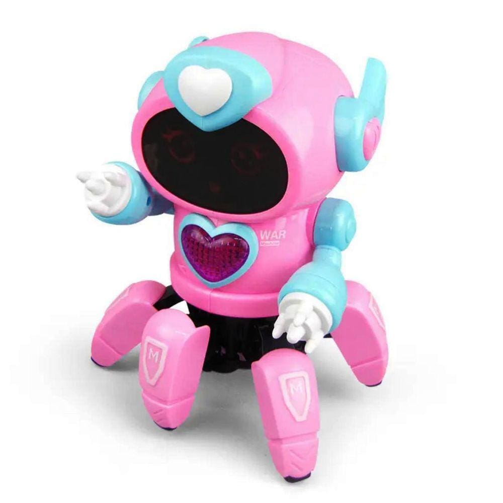 Robô dançante e ambulante para crianças som luz