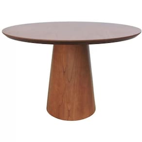 Mesa Turim Tampo Lamina De Madeira Cinamono Amendoa