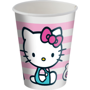 Copo Papel 200ml Hello Kitty C/8 Festcolor