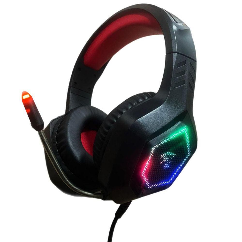Headset Fone Ouvido Gamer RGB Pc Celular Ps4 Ps5 Xbox Red