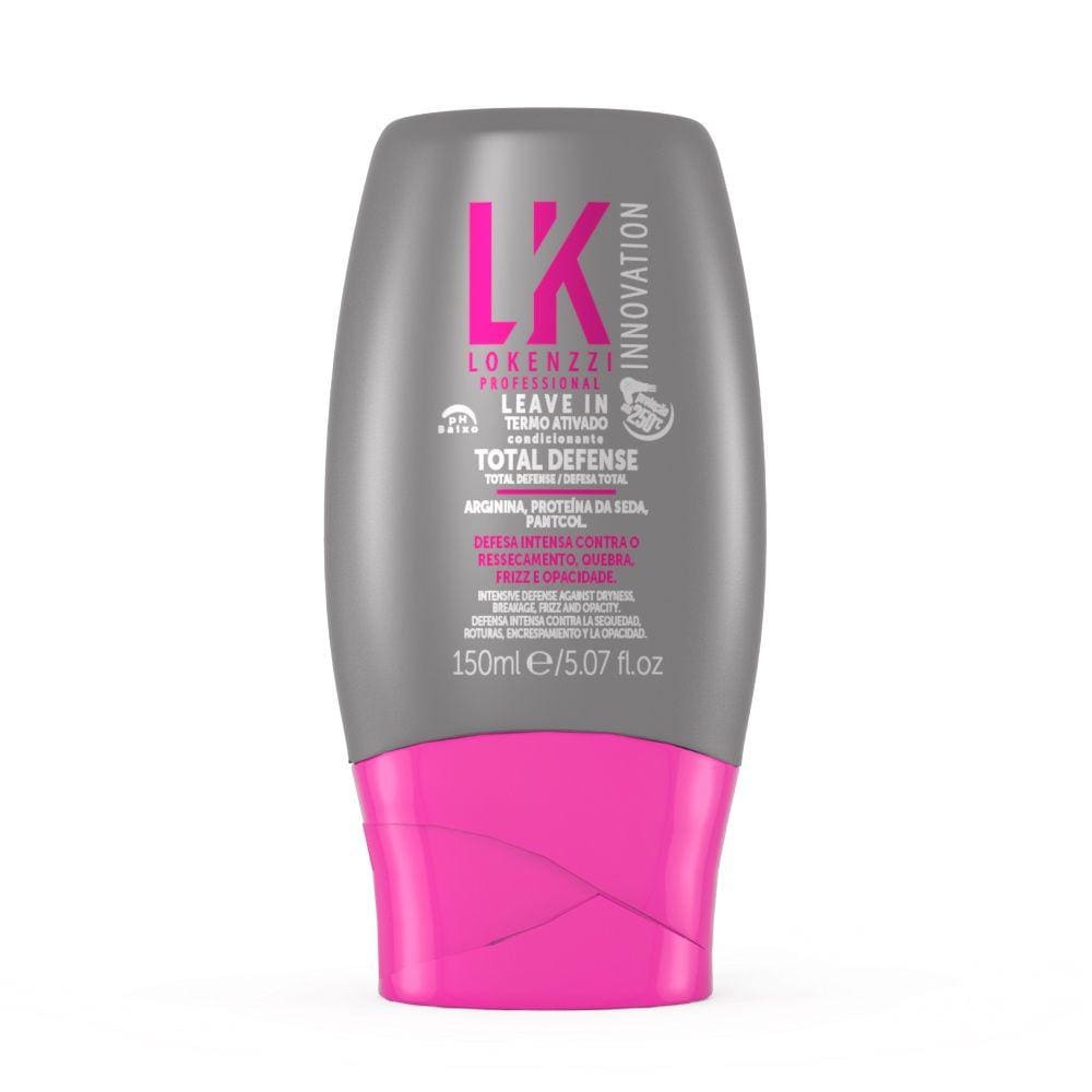 Lokenzzi Total Defense Leave In 150Ml- Cabelos Livres De Quedas, Ressecamento E Frizz