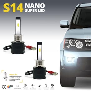 Par Lâmpadas H3 Farol Milha Astra 1995 1996 1997 1998 1999 2000 Super Led Mini Nano 6000k Sem Adaptar Furar Tampa Shocklight S14