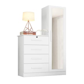 Cômoda com Espelho Belize Branco Albatroz