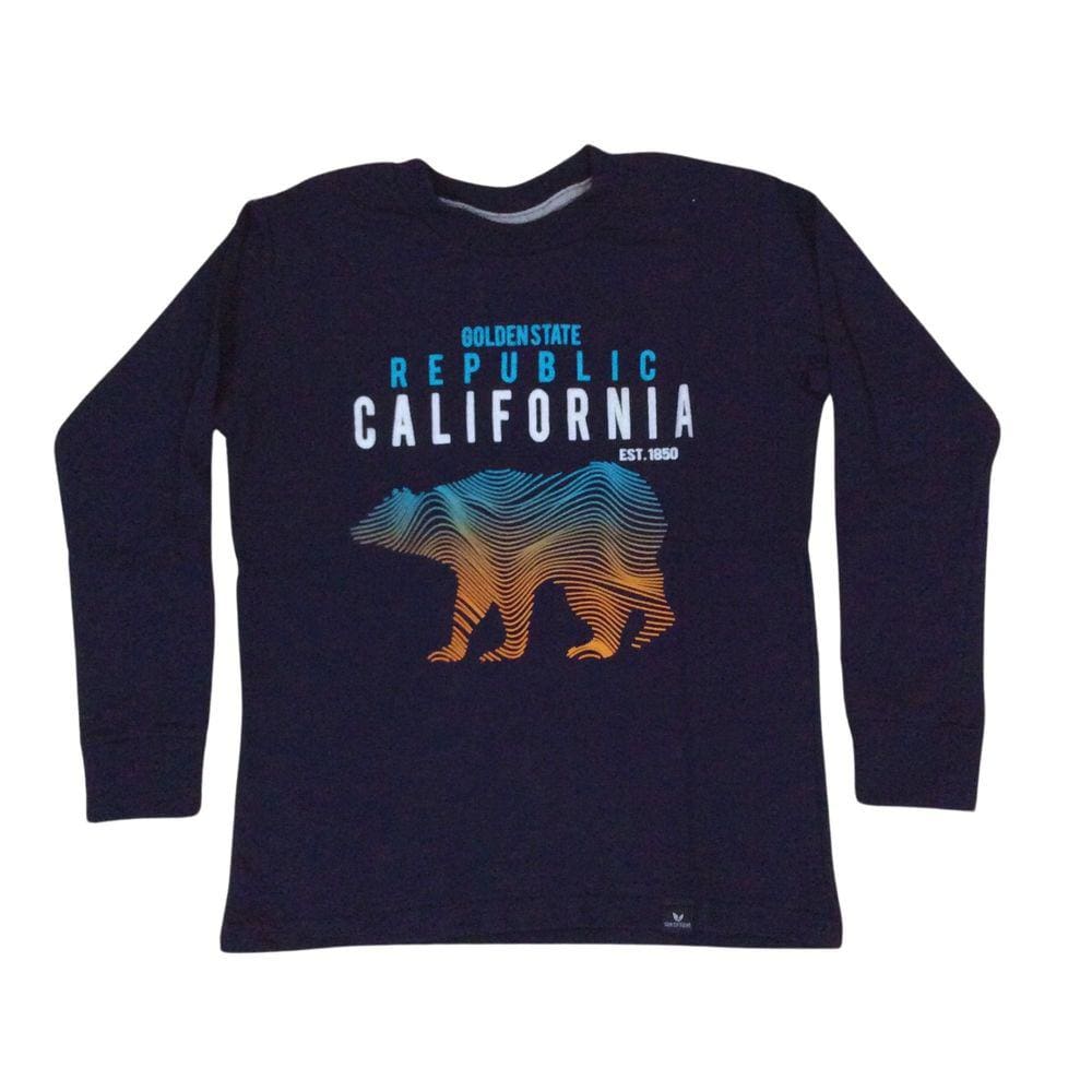 Camiseta Manga Longa Vrasalon Masc Marinho