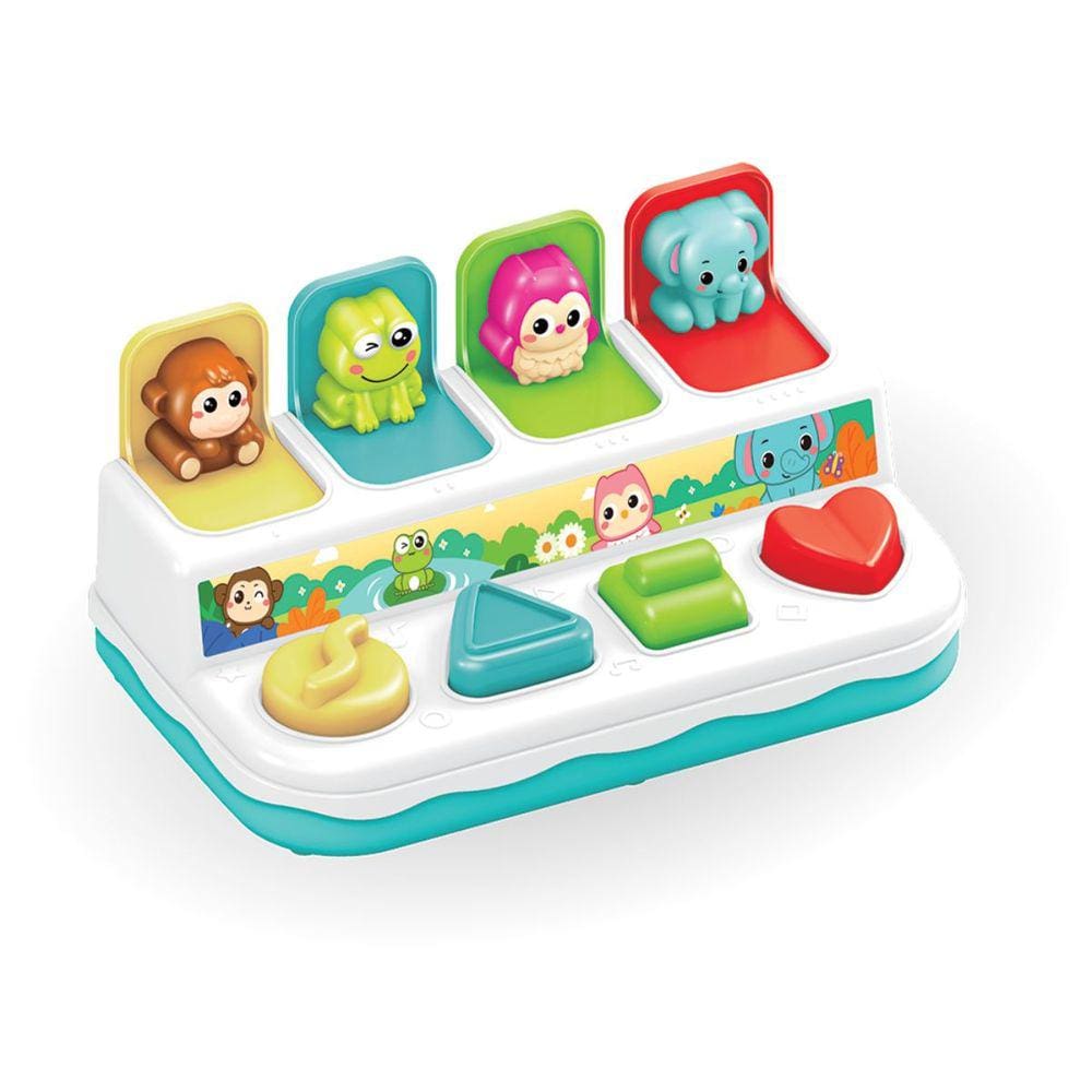 Brinquedo Infantil Educativo Turminha pop-up Animais Polibrinq