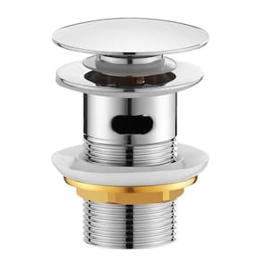Válvula Click Lavatorio 1 1/4 Metal Inox Cuba Pia Com Ladrão